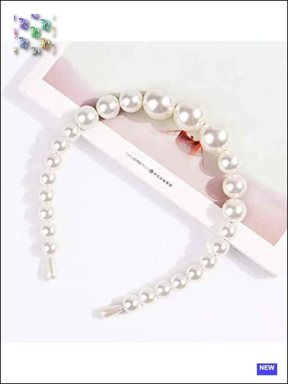 Elegant Faux Pearl Headband Hair Hoop for Women